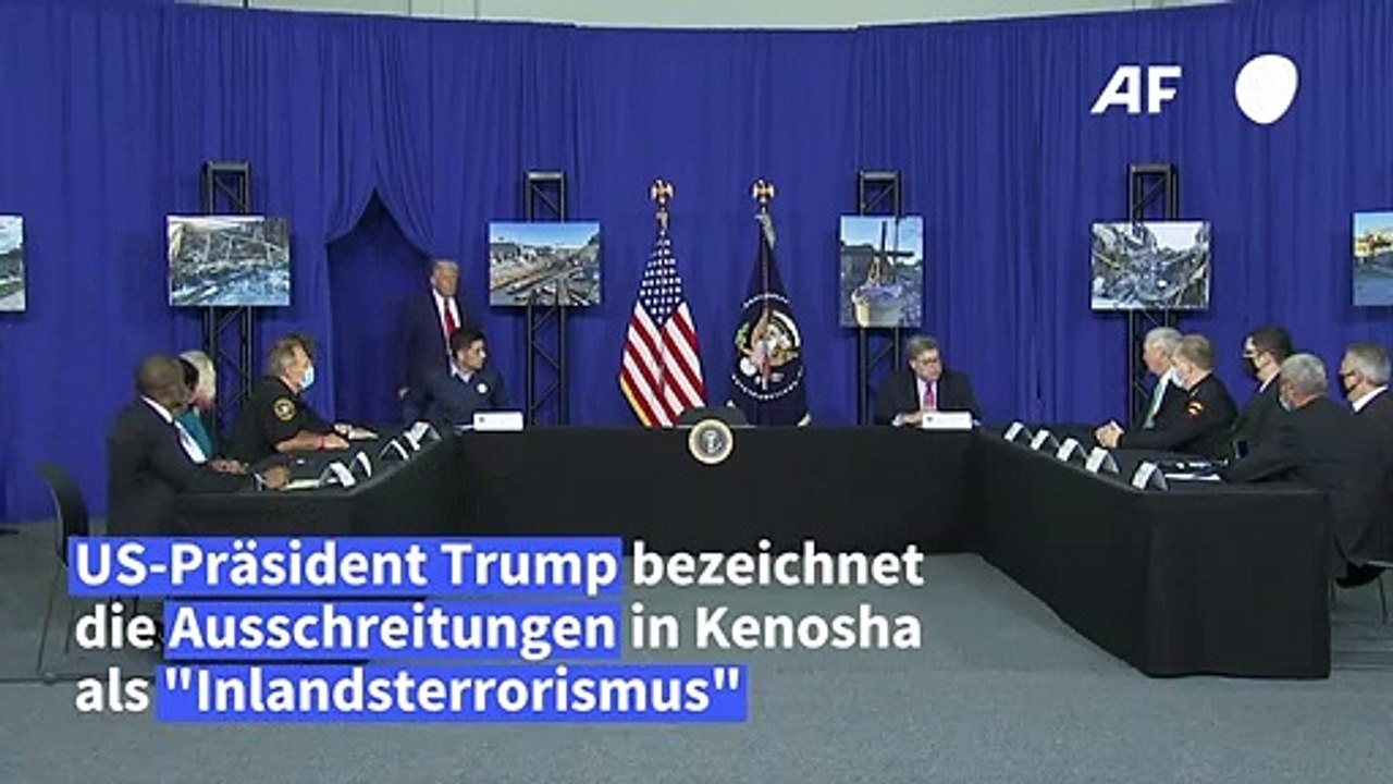 Trump: Krawalle in Kenosha sind 'Inlandsterrorismus'