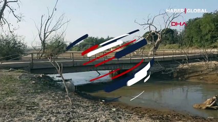 Bursa'da sular çekildi onlarca mezar gün yüzüne çıktı!