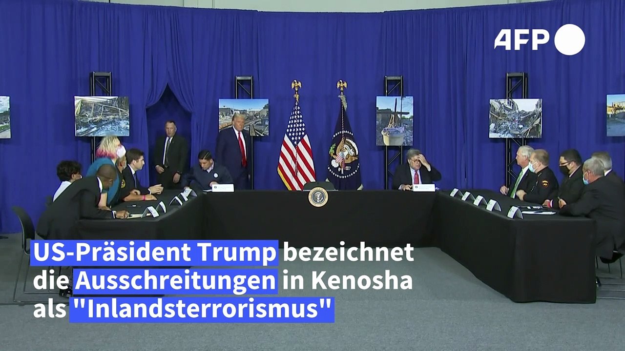 Trump: Krawalle in Kenosha sind 'Inlandsterrorismus'
