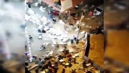 Düğünde kavga çıktı, ortalık savaş alanına döndü