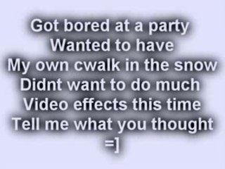 Practice in the snow cwalk