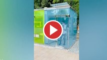Baños públicos transparentes en Japón