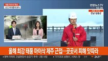 올해 최강 태풍 '마이삭' 제주 근접…곳곳서 피해 잇따라