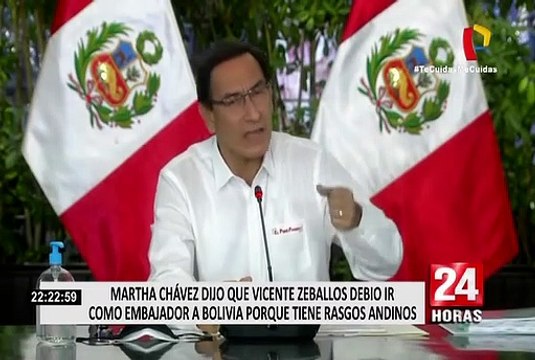 Martha Chávez dijo que Vicente Zeballos debió ir como embajador a Bolivia por sus rasgos andinos