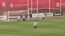 La Selección entrena pensando en los partidos frente a Alemania y Ucrania