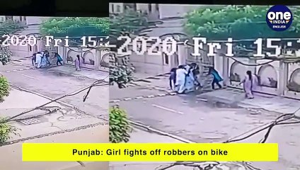 செல்போன் பறித்த கொள்ளையன்.. அடிவாங்கி கொண்டு விடாமல் துரத்தி பிடித்த 15 வயது சிறுமி - வீடியோ