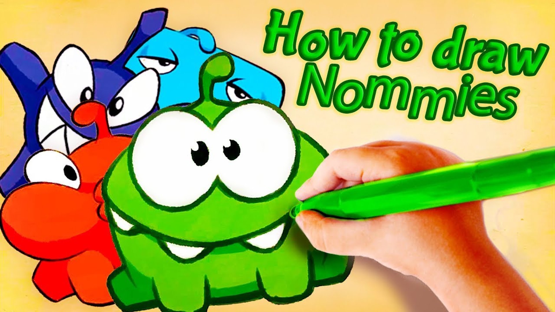 Om Nom Stories: How to Draw Small Om Nom from Cut the Rope Magic - Funny  cartoons for kids – Видео Dailymotion