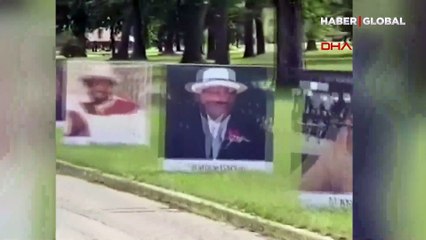 Bin 500 kişiyi anmak için cadde boyunca fotoğraflarını astılar