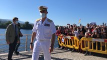 Felipe VI visita la Comandancia Naval del Miño en Tui
