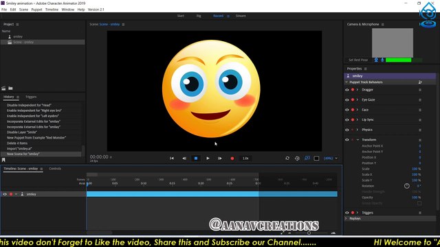 Basic Head Rig in Adobe Character Animator -اردو / हिंदी | Class 3 | How to make your Head Move |