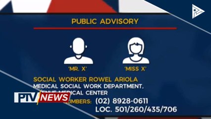 EAMC, may panawagan sa mga kaanak ng dalawang 'di pa nakikilalang pasyente