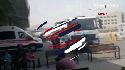 Küçük kızı hastaneye çöp kamyonu yetiştirdi