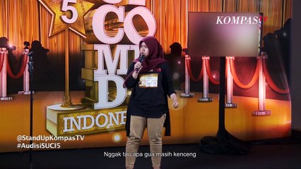 Скачать видео: Audisi Stand Up Comedy Ade Irma: Gini Kalo Pengumuman di Bandara Jadi Bahasa Betawi - SUCI 5