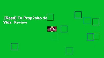 [Read] Tu Prop?sito de Vida  Review
