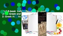 Full E-book  Oxford Readings in Sport in the Greek and Roman Worlds, Volume 2: Greek Athletic