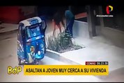 Comas: joven fue asaltado por delincuentes en moto a solo metros de su casa