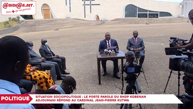 Situation sociopolitique : Le porte parole du RHDP Kobenan Adjoumani répond au cardinal Jean-Pierre Kutwa