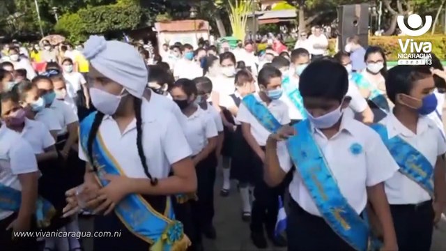 Juigalpa iza bandera en saludo a las fiestas patrias