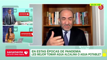 ¿Es mejor tomar agua alcalina o agua potable? | Sanamente con el Doctor Elmer Huerta (HOY)