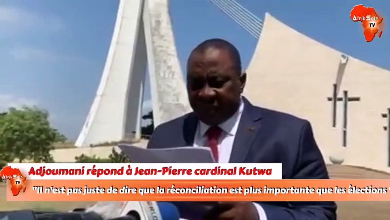Adjoumani répond à Jean-Pierre cardinal Kutwa :"Il n'est pas juste de dire que la réconciliation est plus importante que les élections "