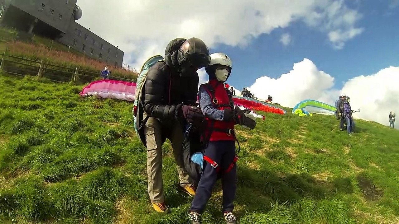 Baptême en parapente de Gaspard