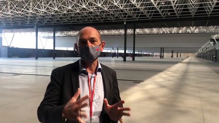 Présentation du grand hall d'expositions par Patrice Vassal