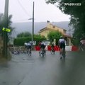 Onboard Footage Of Julian Alaphilippe's Crash On Tour de France Stage 1