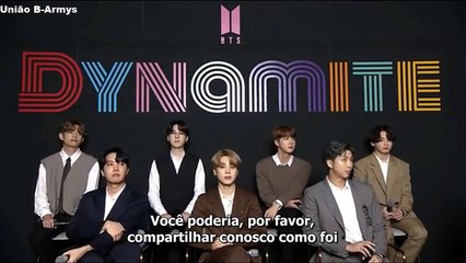 BTS  'Dynamite' ONLINE GLOBAL MEDIA DAY Legendado