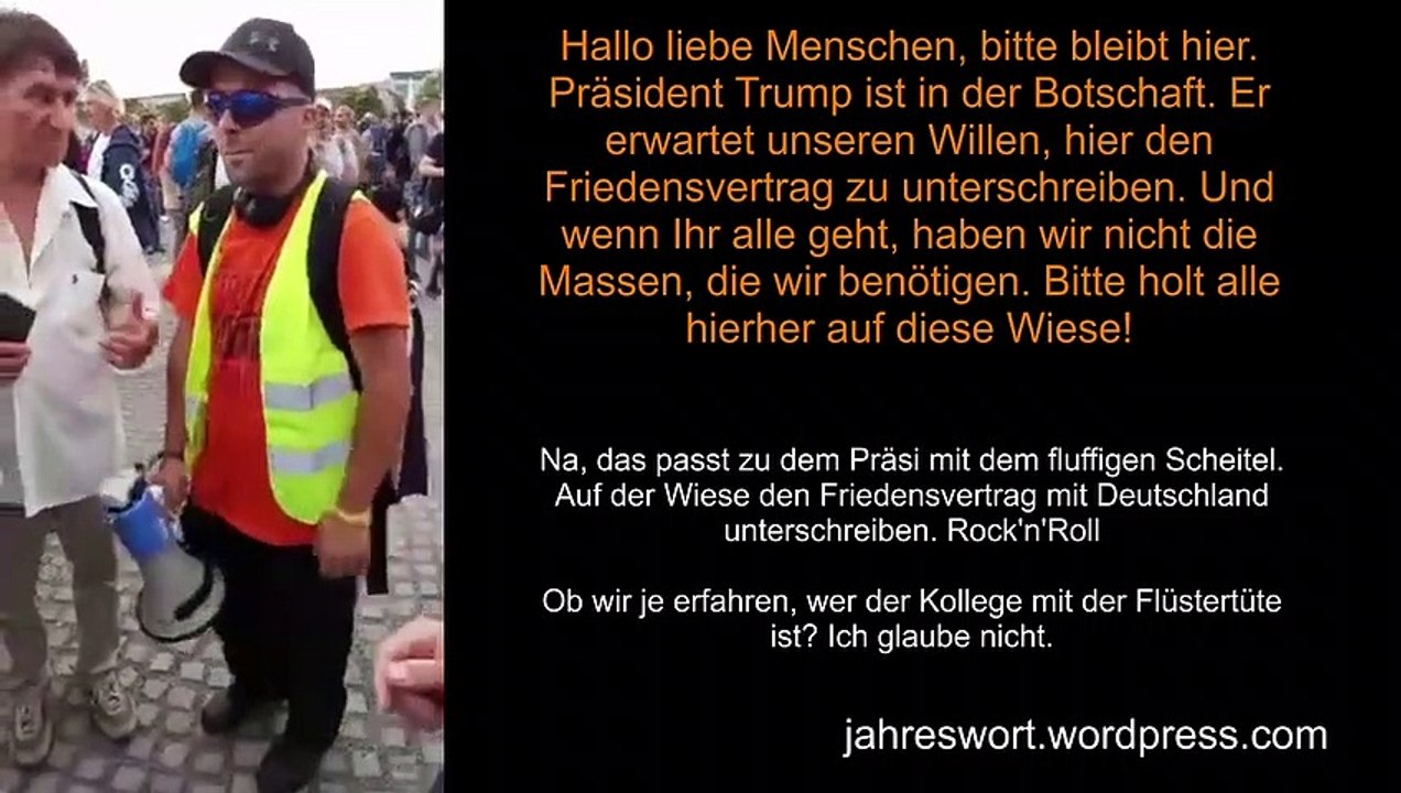 Der ominöse Mann mit der Flüstertüte