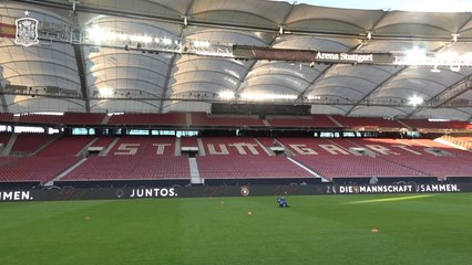 Entrenamiento oficial de la Selección española en Stuttgart