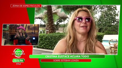 ¡Cristina Eustace aclara todo sobre Esteban Loaiza! | Venga La Alegría