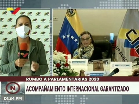 CNE garantiza acompañamiento internacional rumbo a Elecciones Parlamentarias 2020 este 6D