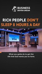 Rich People Don't Sleep 8 Hours