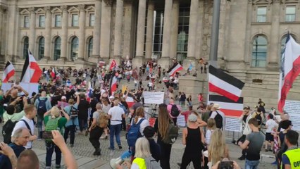 Reichstag Berlin 08-29-2020 - Peaceful Occupation - Friedliche Besetzung
