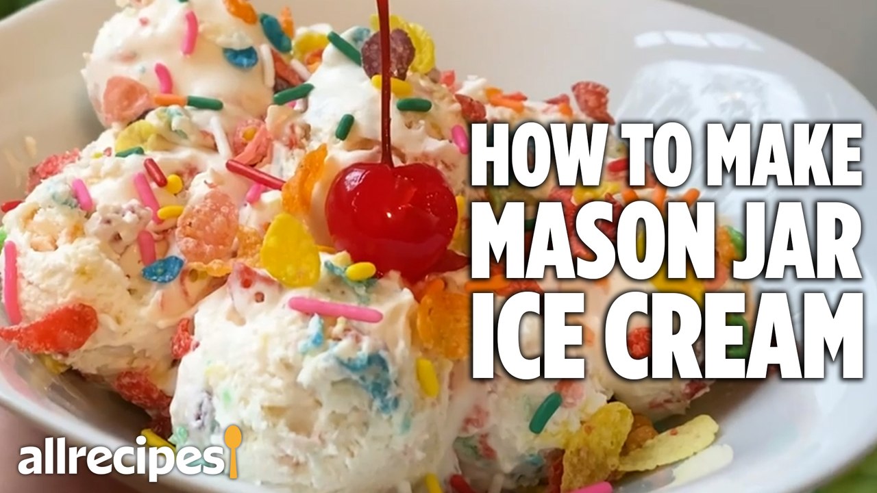 Mason Jar Ice Cream