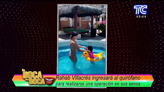 Rahab Villacrés ingresará al quirófano para realizarse una operación en sus senos