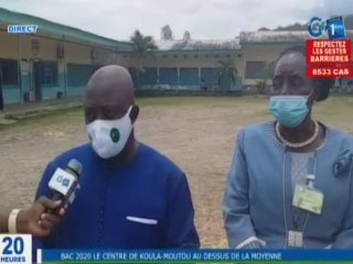 RTG / Le président du jury donne le pourcentage de réussite du 1er tour au Baccalauréat 2020 à koula-Moutou