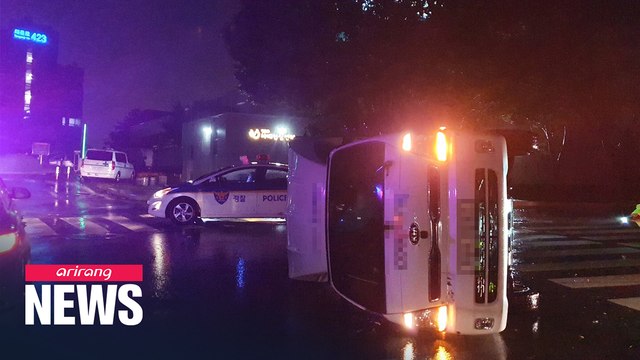 Typhoon Maysak leaves trail of damage on Busan streets