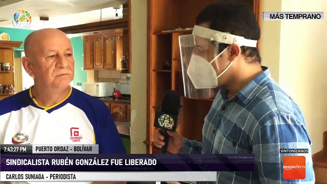 Bolívar - Dirigente sindical Rubén González fue excarcelado - VPItv