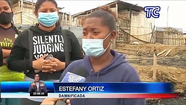 Familias damnificadas por un incendio en el sector Monte Sinaí piden ayuda a la comunidad