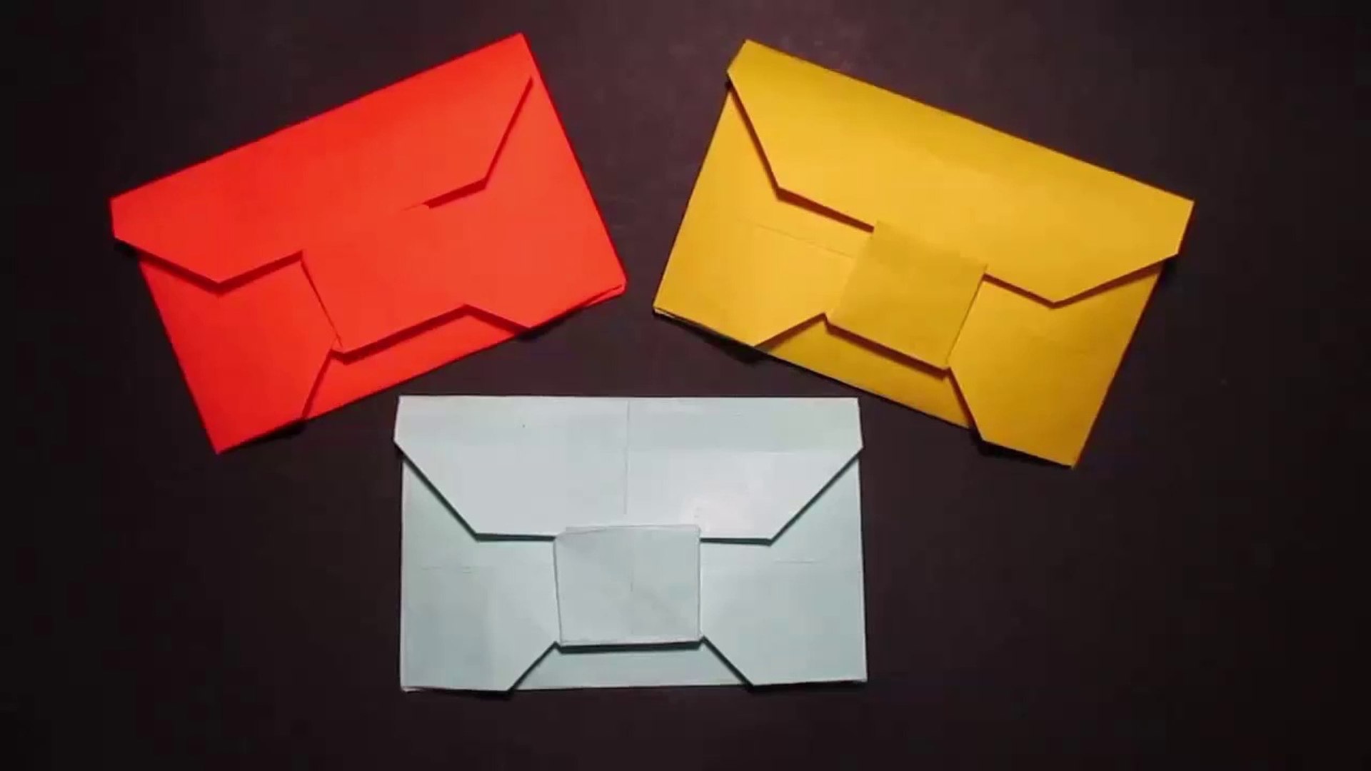 Easy Origami Envelope Video