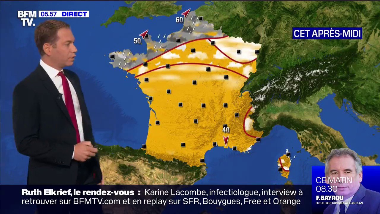 De la pluie au nord, du soleil et des températu...