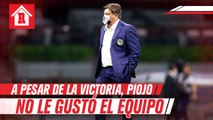 Piojo Herrera, inconforme con su equipo tras triunfo ante Mazatlán