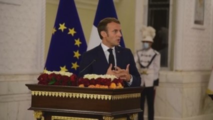 Macron se compromete a ayudar a Irak en energía y a dar refuerzo militar contra el EI