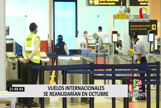 Vuelos internacionales: pasajeros deberán presentar pruebas moleculares para viajar