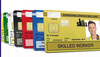 Yellow CSCS Card