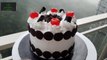 Simple Black Forest Cake Recipe /Black Forest Cake Without Oven/choclate and berry jaam cake