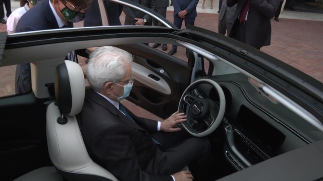 Presentation of the New Fiat 500 to the President of the Italian Republic, Sergio Mattarella