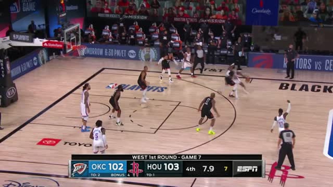 James Harden makes vital game-winning block