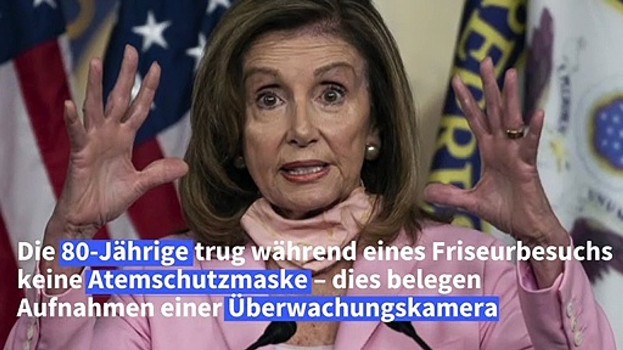 Nancy Pelosi beim Friseur ohne Maske: US-Demokratin unter Druck